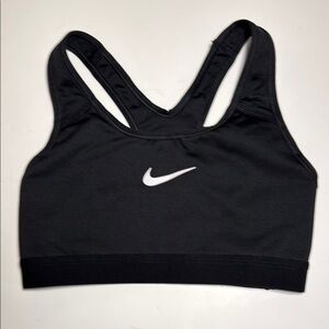 Nike XS Black sports bra dry fit women’s athletic cheer volleyball soccer